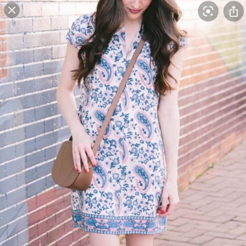 Madewell Silk Paisley Dress Small